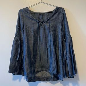 Sanctuary Blue Tencel Tunic, Sz XS